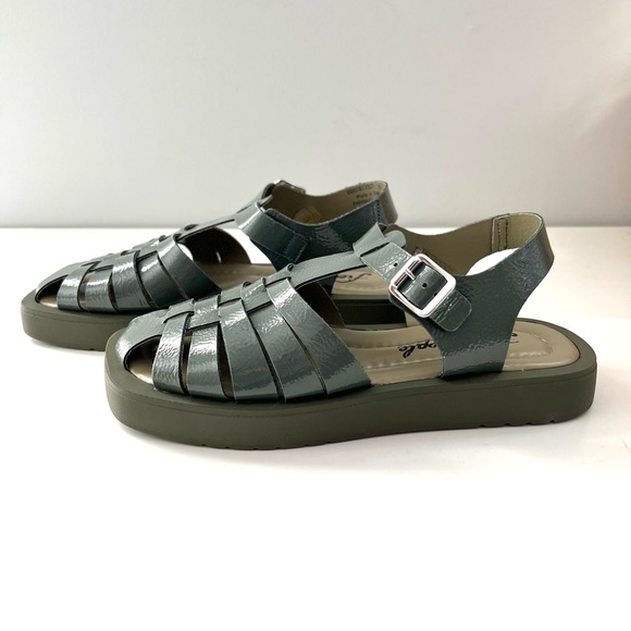 🌟FREE PEOPLE Finn Fisherman Platform Sandals-Sea Serpent color-Size 8 & 9 - Picture 11 of 15